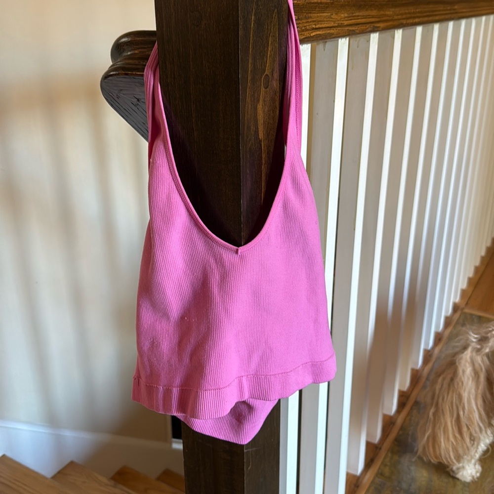 Pink Halter Tank